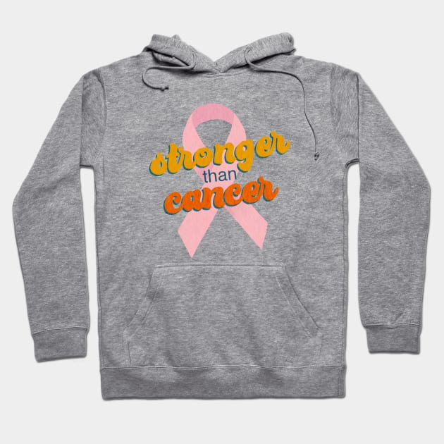 Stronger than cancer Hoodie by RosanneCreates
